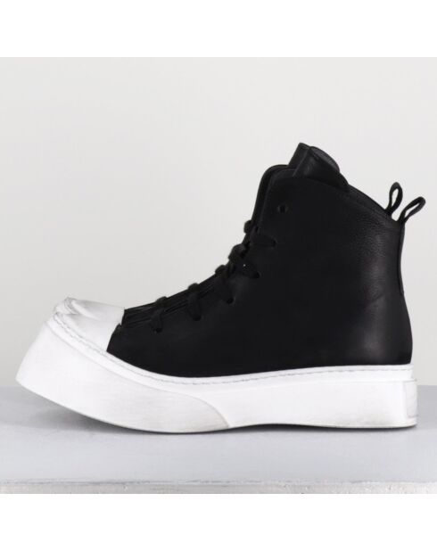 Sneakers en Cuir 3543 noires - Talon : 5cm