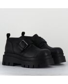 Derbies en Cuir 4005 gas noires - Talon : 6cm