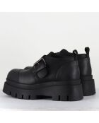 Derbies en Cuir 4005 gas noires - Talon : 6cm