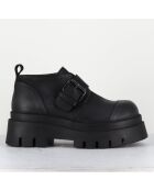 Derbies en Cuir 4005 gas noires - Talon : 6cm