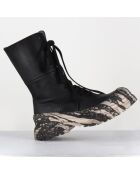 Boots en Cuir 4142 gas noires - Talon : 7cm