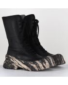 Boots en Cuir 4142 gas noires - Talon : 7cm