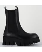 Boots en Cuir 4224 gas noires - Talon : 6cm