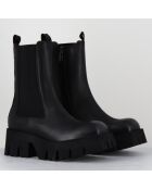Boots en Cuir 4224 gas noires - Talon : 6cm