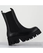 Boots en Cuir 4224 gas noires - Talon : 6cm