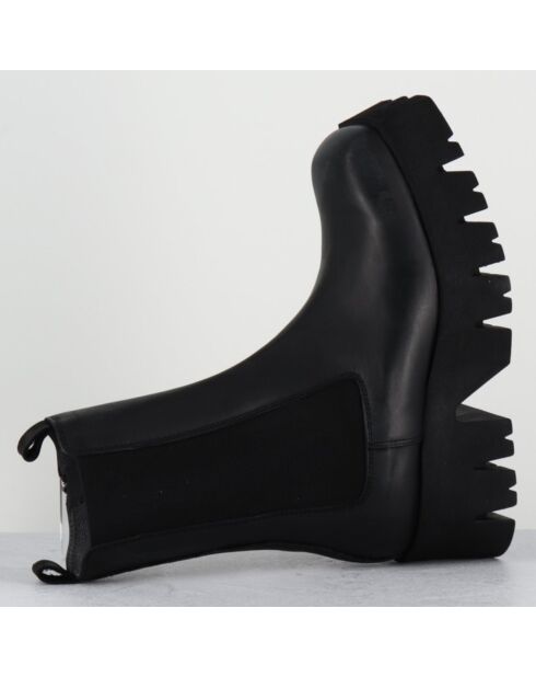 Boots en Cuir 4224 gas noires - Talon : 6cm