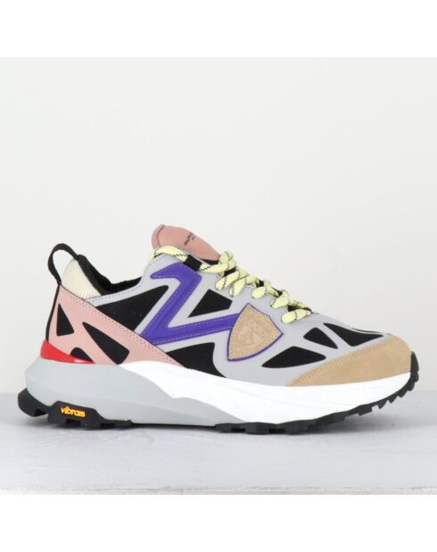Sneakers Rocx low noires violettes
