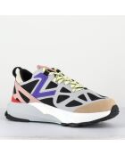 Sneakers Rocx low noires violettes