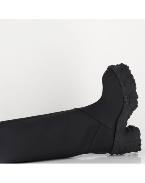 Bottes en Cuir M6315 noires - Talon : 9.5 cm