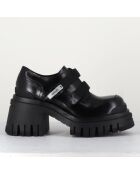 Derbies en Cuir M6349 noires - Talon : 5.5cm