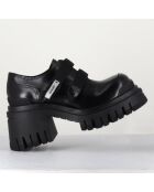 Derbies en Cuir M6349 noires - Talon : 5.5cm