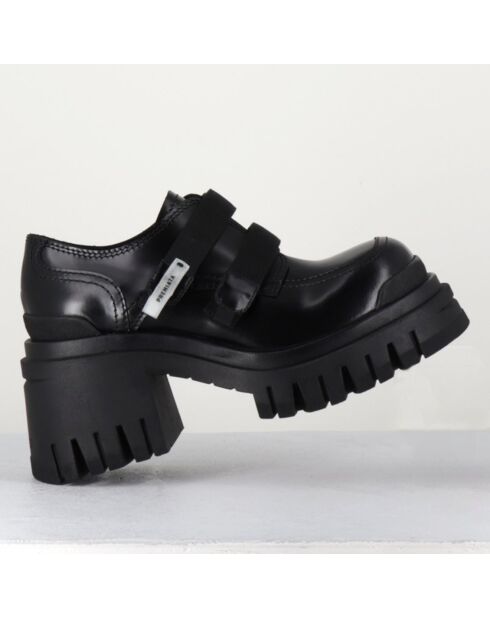 Derbies en Cuir M6349 noires - Talon : 5.5cm