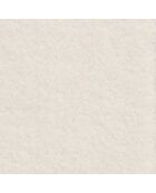 Cama tipo baúl rizado con somier y cabecero blanco - 206x157,5x89 cm