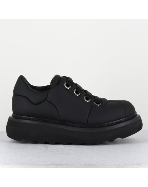 Sneakers en Cuir M6610 noires - Talon : 10.5cm