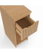 2 Tables de chevet Faustine avec 1 tiroir bois - 20x30x49.5 cm