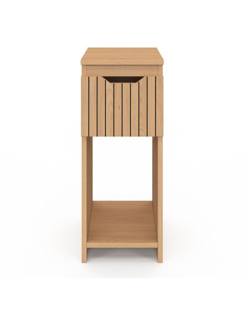 2 Tables de chevet Faustine avec 1 tiroir bois - 20x30x49.5 cm