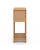 2 Tables de chevet Faustine avec 1 tiroir bois - 20x30x49.5 cm