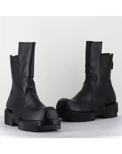 Boots en Cuir gura noires