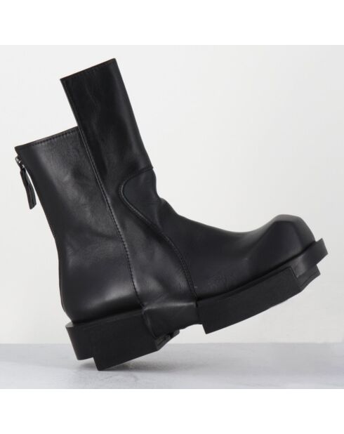 Boots en Cuir gura noires