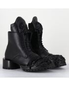 Boots en Cuir lava noires
