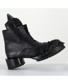 Boots en Cuir lava noires