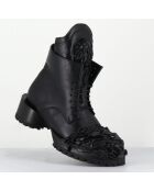 Boots en Cuir lava noires