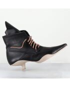 Boots en Cuir mina noires