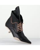 Boots en Cuir mina noires
