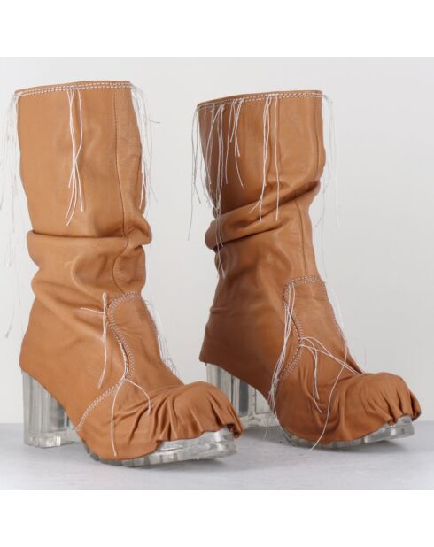 Boots en Cuir vlad camel