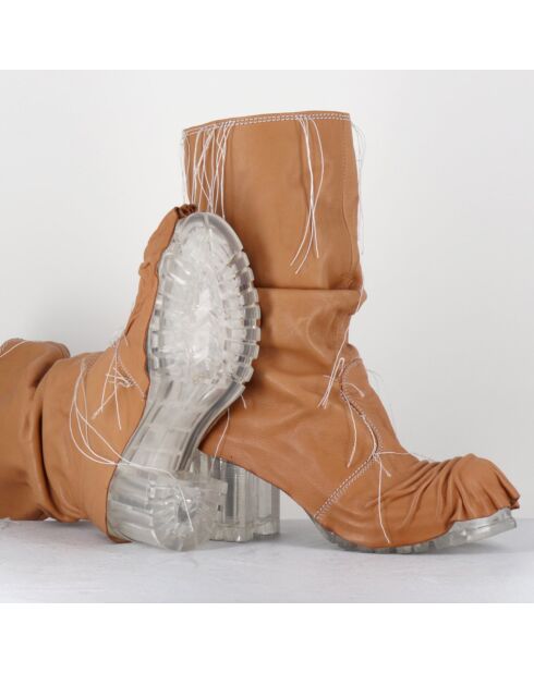 Boots en Cuir vlad camel