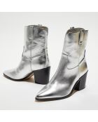 Bottines Waverly Heeled argentées - Talon 6 cm