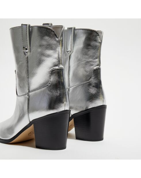 Bottines Waverly Heeled argentées - Talon 6 cm