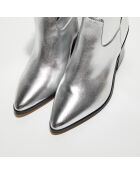 Bottines Waverly Heeled argentées - Talon 6 cm