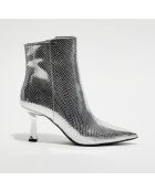 Bottines Cara argentées - Talon 6 cm