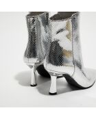 Bottines Cara argentées - Talon 6 cm