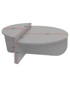 Table basse Orion grise