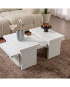 Table basse Sanctuary bois blanc
