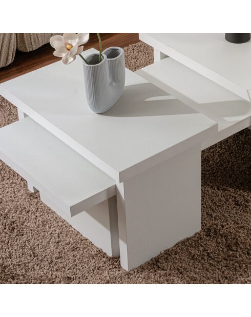 Table basse Sanctuary bois blanc