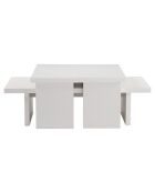 Table basse Sanctuary bois blanc