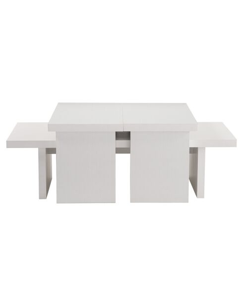 Table basse Sanctuary bois blanc
