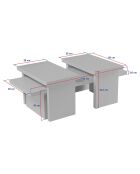 Table basse Sanctuary bois blanc