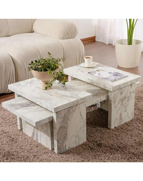 Table basse Sanctuary marbre freesia