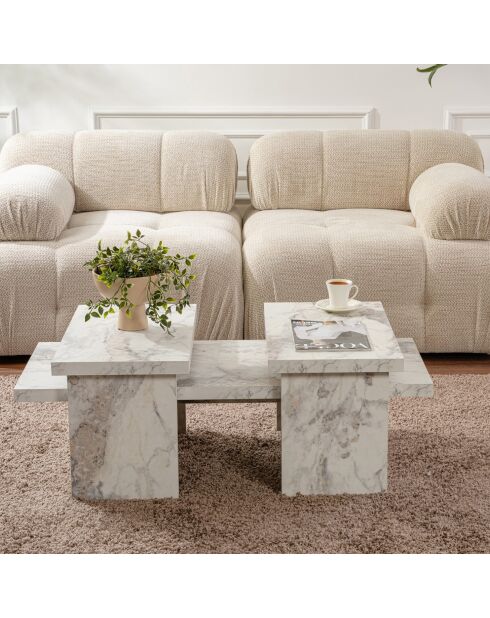Table basse Sanctuary marbre freesia