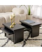 Table basse Sanctuary bois noir