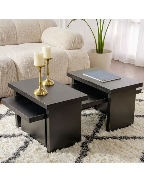 Table basse Sanctuary bois noir