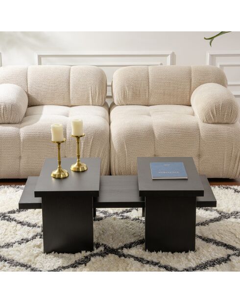 Table basse Sanctuary bois noir