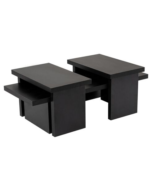 Table basse Sanctuary bois noir