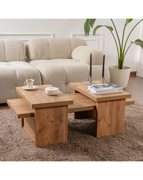 Table basse Sanctuary pin atlantique