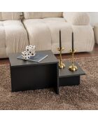 Tavolino Harmony in legno nero - 80x40x40 cm