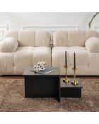 Tavolino Harmony in legno nero - 80x40x40 cm